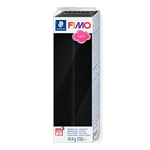 Offerta a tempo: STAEDTLER FIMO soft 8021 Pasta modellabile – nero, 454 g - 31% da 15.04 € a 10.31 €