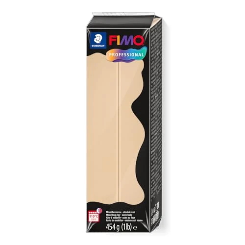 Limited-time offer: STAEDTLER 8041-02 FIMO Professional Oven-Hardening Polymer Modelling Clay, 454g - Champagne (Single Block) from 13.26 GBP to 11.05 GBP (save 17%)