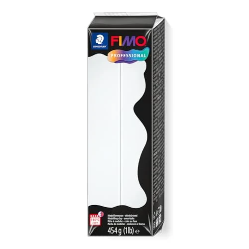 Limited-time offer: Staedtler FIMO Professional Polymer Clay - Artist Oven Bake Clay for Jewelry, Sculpting, Modelling, White, 1 Lb Block, 8041-0 from $26.07 to $26.07 (save 0.00%)