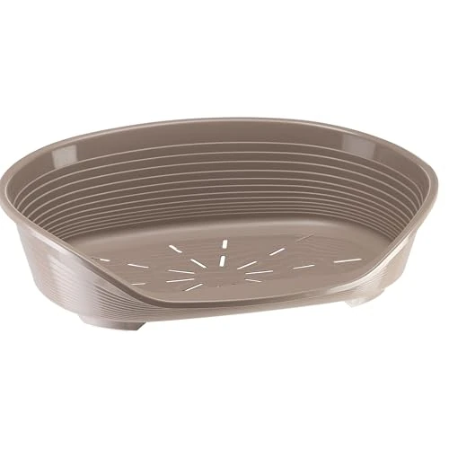 Oferta limitada: Ferplast Cama para Perros Cama Perro Grande, 100% plástico Reciclado, Lavable Transpirable y Antideslizante - Siesta Deluxe, 93,5 x 68 x h 28,5 cm, XL, Taupe de 46.35 € a 46.35 € (ahorro 0.00%)