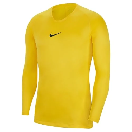 NIKE AV2609-719 M NK DF PARK 1STLYR JSY LS Sweatshirt Men's TOUR YELLOW/(BLACK) Size M