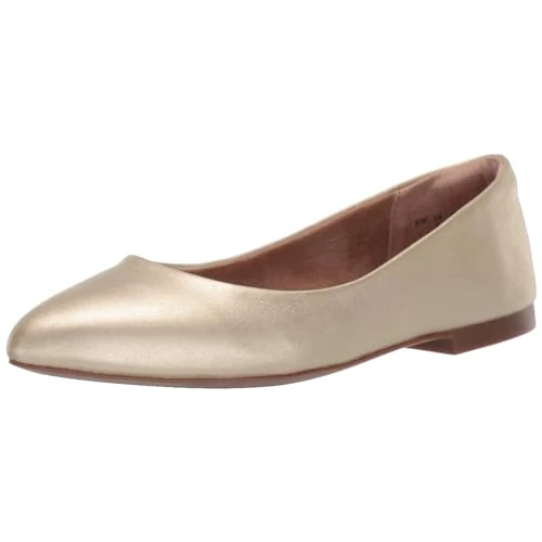 Amazon Essentials Ballerine da donna a punta, oro, 38