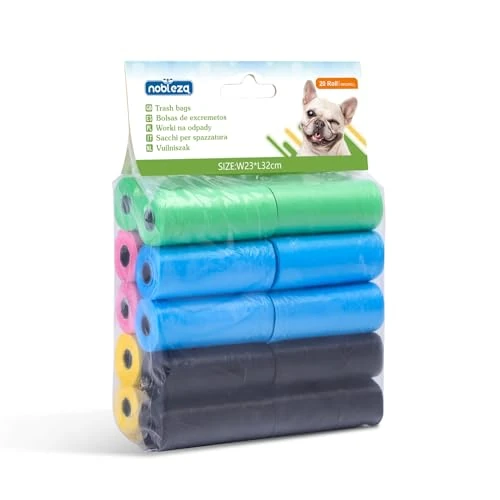 Offre limitée : Nobleza Sac a crottes Chien Sacs pour excréments de Chien 300 sachets à déjections Canines 20 Rouleaux, Couleur de 10.99 € à 10.99 € (0.00% de remise)