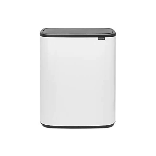 Limited offer: Brabantia Bo Touch-Top Trash Can - 2 x 8 Gal Inner Buckets (Matt Black) Waste/Recycling Garbage Can, Removable Compartments from 249.00 EUR to 202.07 EUR (save 19%)