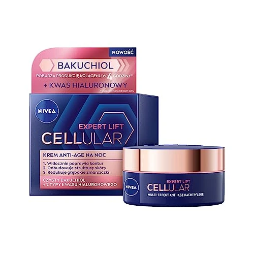 NIVEA HYALURON CELLULAR FILLER + FLEXIBILIDAD RECONSTRUCCIÓN Crema de noche antiarrugas 50 ml