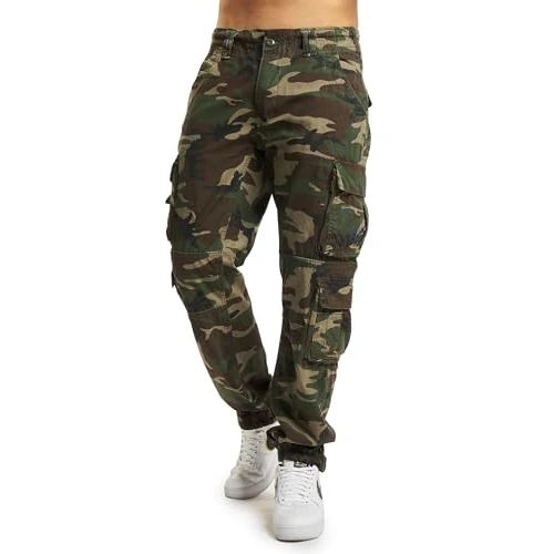 Brandit Pure Slim Fit Pants, Farbe: Woodland, Größe: XL