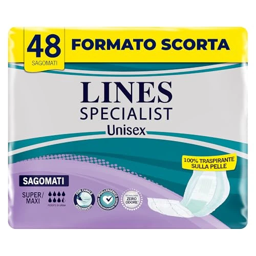 Beperkte aanbieding: Lines Specialistisch gevormde incontinentiepads voor dames en heren, verpakking van 4 x 12 stuks van 21.68 EUR naar 21.68 EUR (besparing 0%)