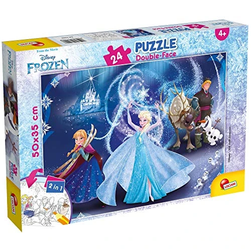 Oferta limitowana: Lisciani Puzzle para niños de 24 piezas 2 en 1, Doble Cara con reverso para colorear - Disney Frozen La reina de las nieves 74006 z 19.99 zł na 19.99 zł (oszczędź 0.00%)