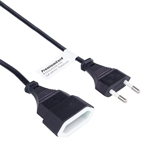 Tijdelijke aanbieding: PremiumCord kpsm5 Verlengkabel 230V 5m, euro-verlenging met eurostekker en bus, stroomkabelverlenging voor 230V, stekker naar bus, kleur zwart van 8.22 EUR naar 8.22 EUR (korting 0%)