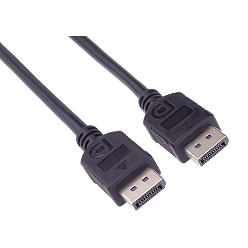 PremiumCord DisplayPort Verbindungskabel M/M 0,5 m, Stecker auf Stecker Kabel, 10,8Gbps, Video bis zu 4K@30Hz, 2560x1600, 2K@60Hz, Full HD 1080p, HDCP 2.2, schwarz