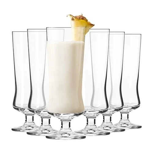 Oferta ograniczona: Krosno Szklanki do koktajli i long drinków, Komplet 6 sztuk, 300 ml | Kolekcja Avant-garde – Pina Colada, milkshake, piwo, lody, koktajle | Można myć w zmywarce | Bezołowiowe szkło kryształowe z 56.99 EUR na 56.99 EUR (znizka 0%)