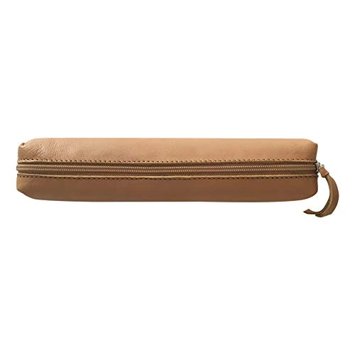 Offerta a tempo: Clairefontaine 410000C Trousse slim in vera pelle, Naturale - 28% da 15.13 € a 10.96 €