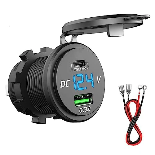 Zeitlich begrenztes Angebot: GemCoo QC 3.0 USB Auto Steckdose KFZ Ladegerät mit Zwei Quick Charge 3.0 Ladeports, KFZ 5V/6A Schnellladung für 12V/24V Fahrzeuge KFZ Boot Motorrad SUV Bus LKW Wohnwagen Marine (Type C+ QC3.0) von 13.99 € auf 13.29 € (5% Rabat
