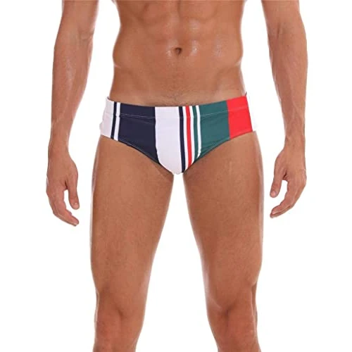 Tijdelijke aanbieding: Arcweg Heren Zwembroek Slips Lage Taille Met Verwijderbare Pad Badmode Elastische Strand Shorts Boxers Ondergoed, Strepen, L van 15.34 € naar 15.34 € (0.0% korting)