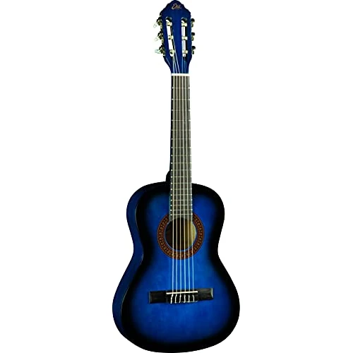 Eko GUITARS - CS-2 BLUE BURST Studio Series Classic Guitar, 1/2 scale, Blue Burst