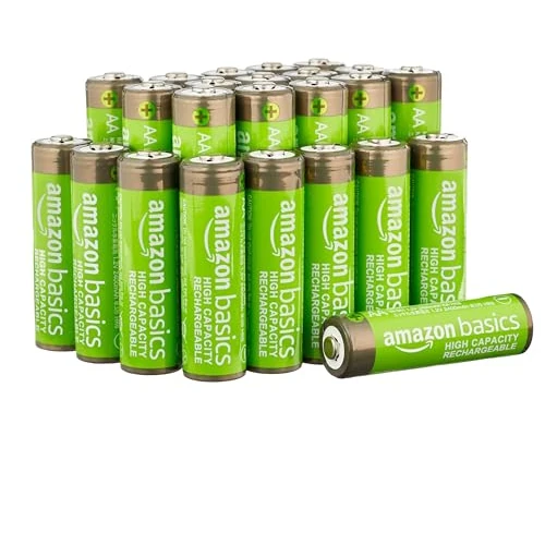 Offerta a tempo: Amazon Basics confezione da 24 batterie ricaricabili AA NiMH ad alta capacità, 2400 mAh, 1,2 V, ricaricabili fino a 400 volte, precaricate - 28% da 31.49 € a 22.73 €