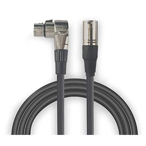 Offre limitée : Audibax Câble Silver XLR Mâle vers XLR Femelle - Câble à Extrémité Coudée - Connecteurs OFC à Haute Transmission de Signal - Revêtement PVC - Isolation Maximale - Diamètre 6 mm - Longueur 5 Mètres de 15.28 € à 15.28 € (0.00% de remise)