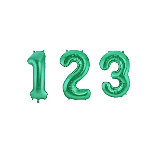 Offerta a tempo: Folat 65918 Palloncino di alluminio Numero Figura 8 Verde Metallizzato Opaco 86 cm - decorazione palloncino di elio per compleanno, anniversario - 0.00% da 5.40 € a 5.40 €
