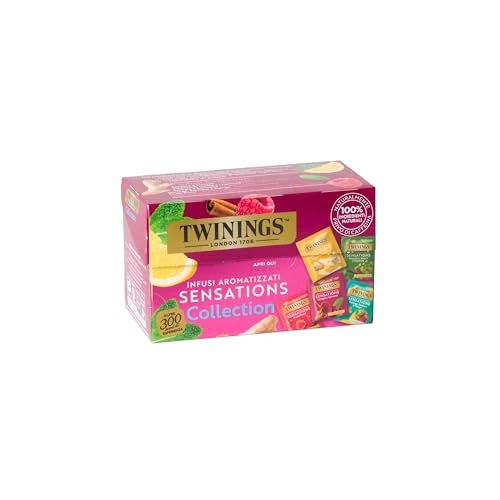 Offerta a tempo: Twinings, Infusi Sensations Collection, 5 Varietà di Infusi, 20 Filtri - 12% da 4.19 € a 3.70 €