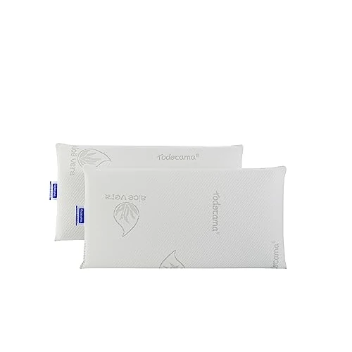 Oferta limitada: Todocama Almohada viscoelástica Aloe Vera (Pack de 2 Unidades - 75 cm) de 44.90 € a 44.90 € (ahorro 0.00%)