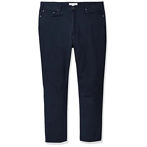 Oferta limitada: Amazon Essentials Pantalones de Sarga Elástica de Corte Recto y con 5 Bolsillos Hombre, Azul Marino, 30W / 29L de 27.90 € a 27.90 € (ahorro 0.00%)