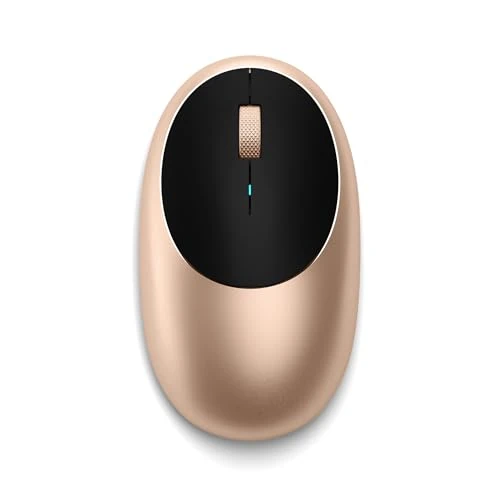 Offre limitée : Satechi Souris sans Fil M1 en Aluminium, Rechargeable USB C, 1200 DPI, Élégante Souris Ergonomique Bluetooth pour MacBook Air/Pro/Neo, PC Portable, iPad et Plus – Or de 34.98 € à 25.89 € (26% de remise)