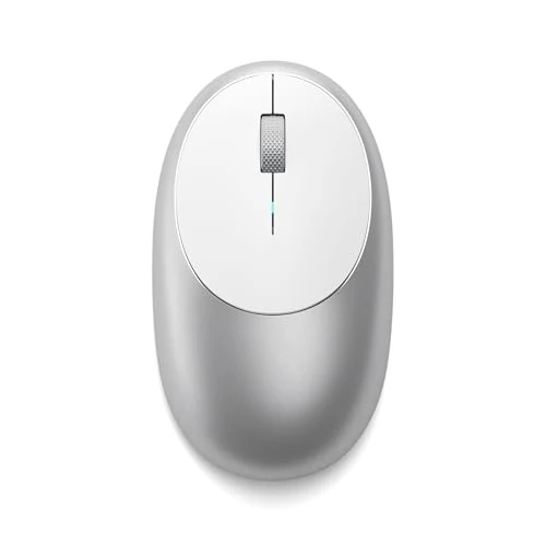 Oferta limitada: SATECHI Ratón Inalámbrico M1 en Aluminio, Recargable USB C, 1200 dpi, Elegante Ratón Ergonómico Bluetooth para MacBook Air/Pro/Neo, Portatil, PC, iPad y más – Plata de 34.99 € a 27.92 € (ahorro 20%)