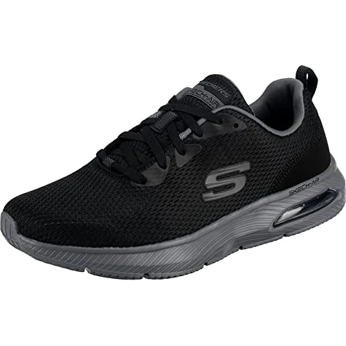 Offerta a tempo: Skechers Dyna-air, Scarpe da Ginnastica Uomo, Nero Black Mesh Charcoal Trim Bkcc, 46 EU - 42% da 74.95 € a 43.32 €