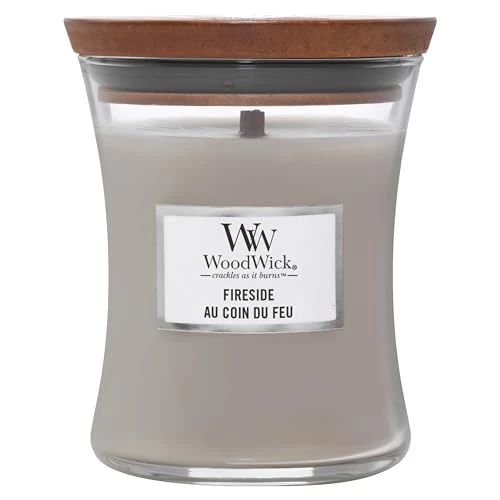 Offerta a tempo: WoodWick Candela profumata Hourglass media con stoppino crepitante | Camintetto | Durata della fragranza: fino a 20 ore - 41% da 12.99 € a 7.64 €