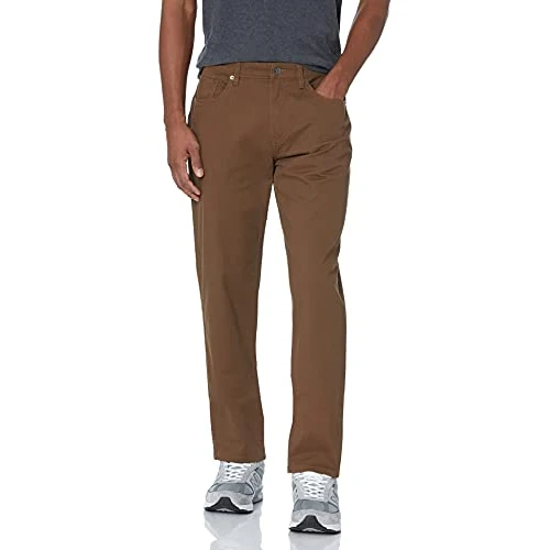 Offerta a tempo: Amazon Essentials Pantaloni in Twill Elasticizzati con 5 Tasche e vestibilità Sportiva (Disponibile nelle Taglie Big & Tall) Uomo, Marrone, 29W / 34L - 0.00% da 16.50 € a 16.50 €