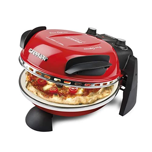 Oferta limitada: G3 Ferrari G10006 - Piedra refractaria única, Pizza Express Delizia, Horno Pizza, 1200W, 400°C, Rojo de 114.90 EUR a 90.44 EUR (ahorro 21%)