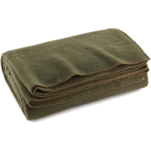 Everone Olive Drab brandwerende hoes van 80% wol - 66" X 90"