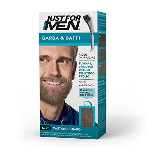 Limited offer: Just for Men Moustache & Beard Colouring Kit M25 – Castano Chiaro from 10.19 EUR to 8.49 EUR (save 17%)