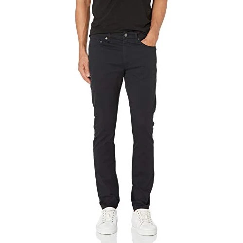 Amazon Essentials Herren 5-Pocket-Stretch-Twillhose, Skinny-Passform, Schwarz, 33W / 32L