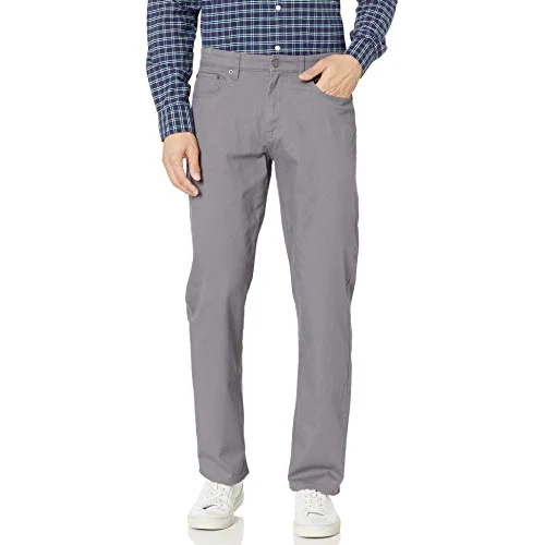 Oferta limitada: Amazon Essentials Pantalón de Sarga Elástico con 5 Bolsillos de Ajuste Informal Hombre, Gris Oscuro, 35W / 32L de 25.90 € a 25.90 € (ahorro 0.00%)