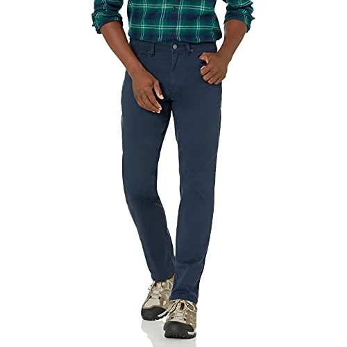 Oferta limitada: Amazon Essentials Pantalón de Sarga Elástico con 5 Bolsillos y Ajuste Deportivo (Disponible en Talla Grandes y Largos Especiales) Hombre, Azul Marino, 31W / 30L de 15.62 € a 15.62 € (ahorro 0.00%)
