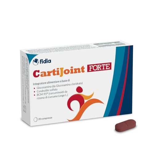 Fidia Farmaceutici CartiJoint FORTE - 20 Compresse, Integratore Alimentare per il Benessere delle Articolazioni, Senza Glutine e Lattosio