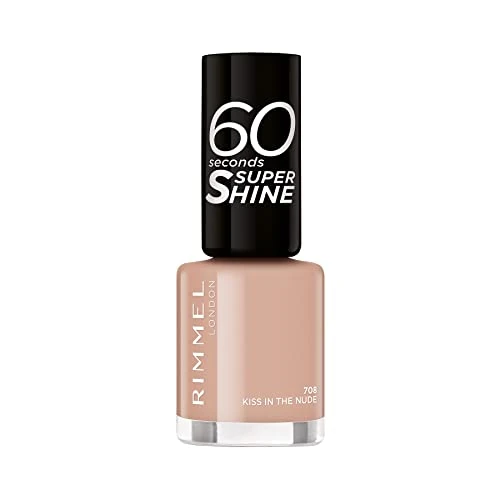 Offerta a tempo: RIMMEL 60 Seconds Super Shine Smalto, Smalto asciugatura rapida, Colore vibrante, A lunga tenuta, 8 m, Block 708 - 35% da 6.84 € a 4.42 €