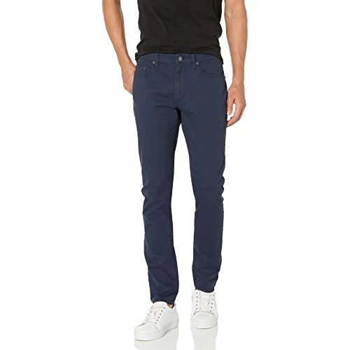Limited-time offer: Amazon Essentials Men's Standard Skinny-Fit 5-Pocket Stretch Twill Pant, Navy 30W x 34L from $21.30 to $21.30 (save 0.00%)