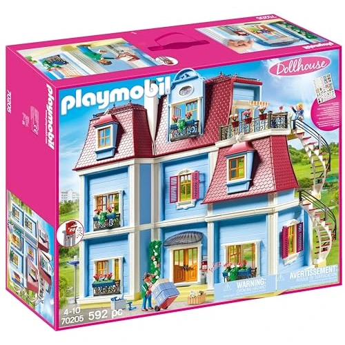 Offerta a tempo: PLAYMOBIL Dollhouse 70205 - Grande casa delle bambole, Con campanello funzionante, Dai 4 anni - 12% da 179.99 € a 159.00 €
