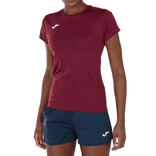 Joma Women's Combi W M/C T-Shirt (Pack of 1) Bordeaux