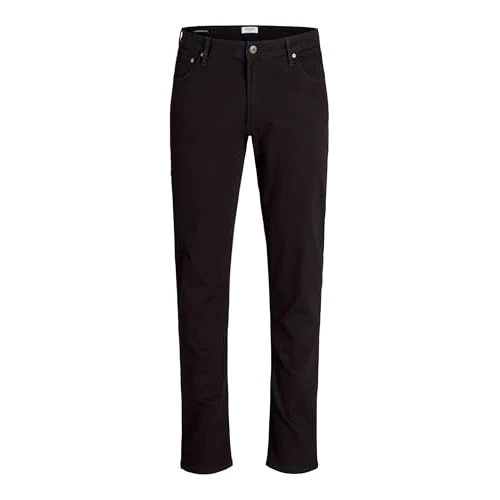 JACK & JONES Herren JJITIM JJORIGINAL AM 816 PS NOOS Slim Jeans, Schwarz Black Denim, W46/L32 (Herstellergröße:46)