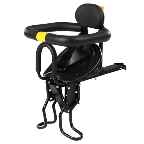 Lixada Seggiolino Anteriore per Bicicletta Sicurezza Bambino Sella per Bambini con Pedali Supporto per Appoggio per Bici da Corsa MTB