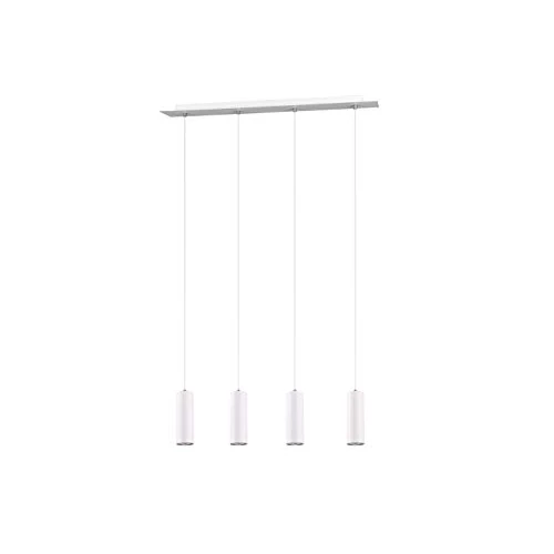 Trio Leuchten Marley 312400401 Pendant Light Metal Matte White 4-Bulb Pendant 1 x GU10