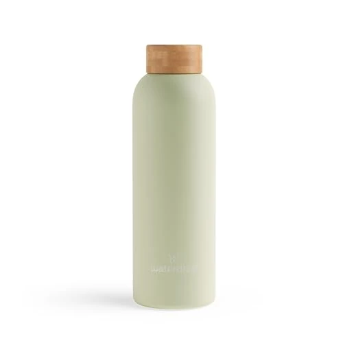 waterdrop® Steel Bottle izolowana butelka na napoje, 600 ml, szczelna, termos przez 24 h, zimna i ciepła przez 12 h, ze stali nierdzewnej, z podwójnymi ściankami, odporna na pękanie, nadaje się do napojów gazowanych