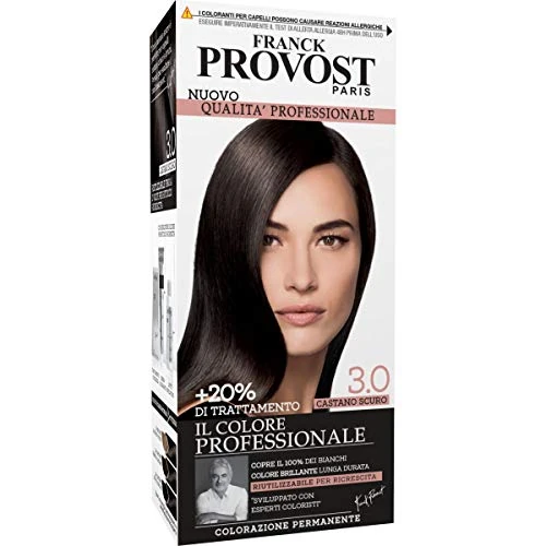 Franck Provost Professional hair colour at home, enhances highlights and shine, dark brown