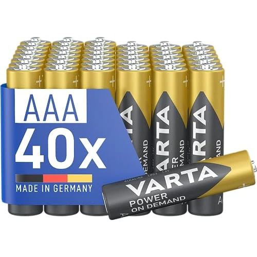 Limited offer: VARTA Power on Demand AAA Micro Batteries (Suitable for Computer Accessories, Smart Home Devices or Torches) Pack of 40 from 18.99 EUR to 13.60 EUR (save 28%)