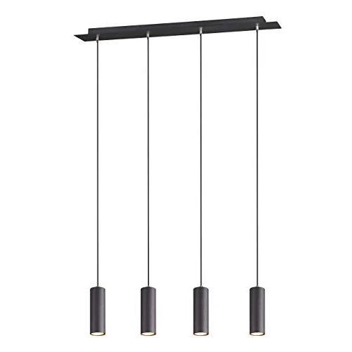 Oferta limitada: Trio Lighting, Marley, excl. 4 X GU10, Negro mate, Pendel 4-flammig de 65.39 EUR a 53.99 EUR (ahorro 17%)