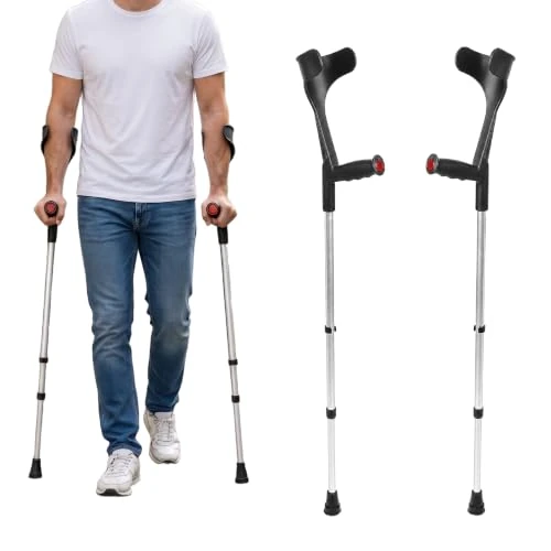 Zeitlich begrenztes Angebot: PEPE Mobility Krücken Gehhilfe, Unterarmgehstützen, Schwarz (2 Stück) von 34.99 € auf 34.99 € (0.00% Rabatt)