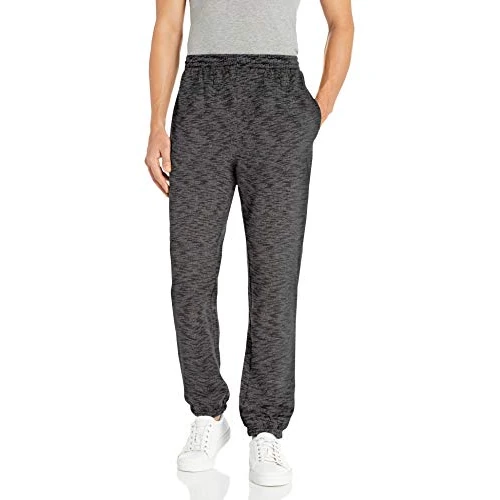Amazon Essentials Men's Closed Bottom Fleece Joggers (Available in Big & Tall), Charcoal Space Dye, XL